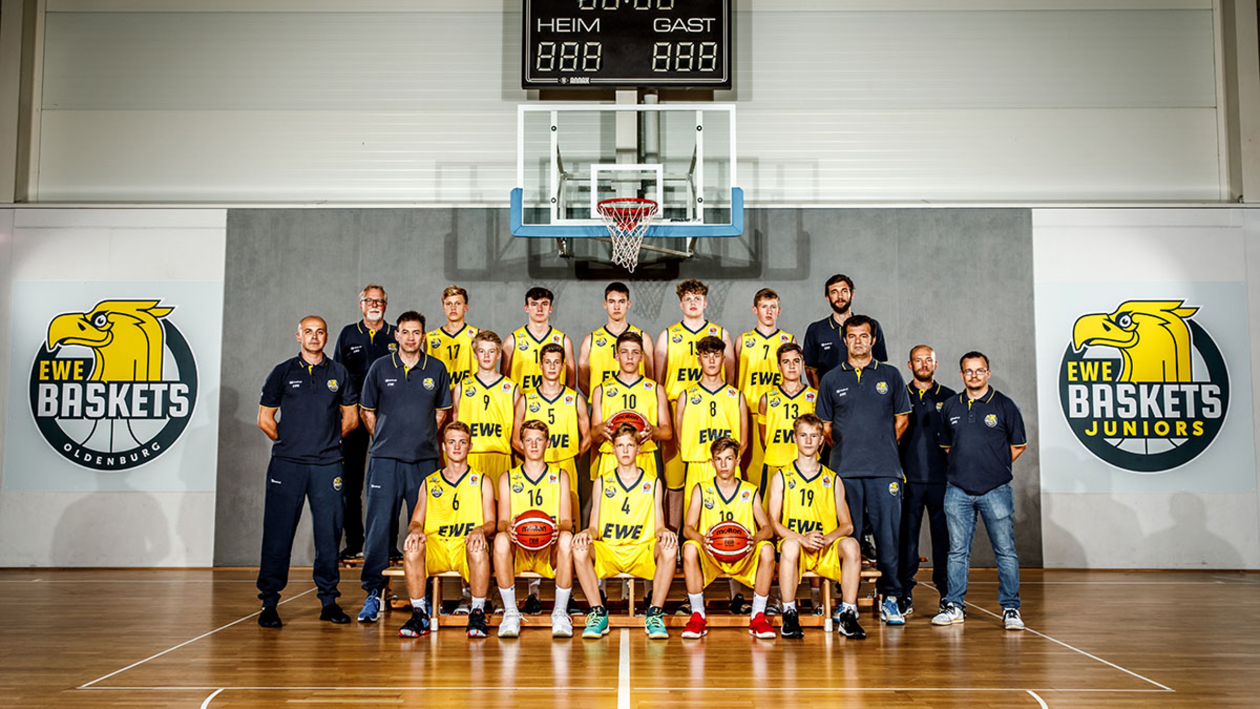 Mannschaftsfoto Baskets Juniors/Oldenburger TB