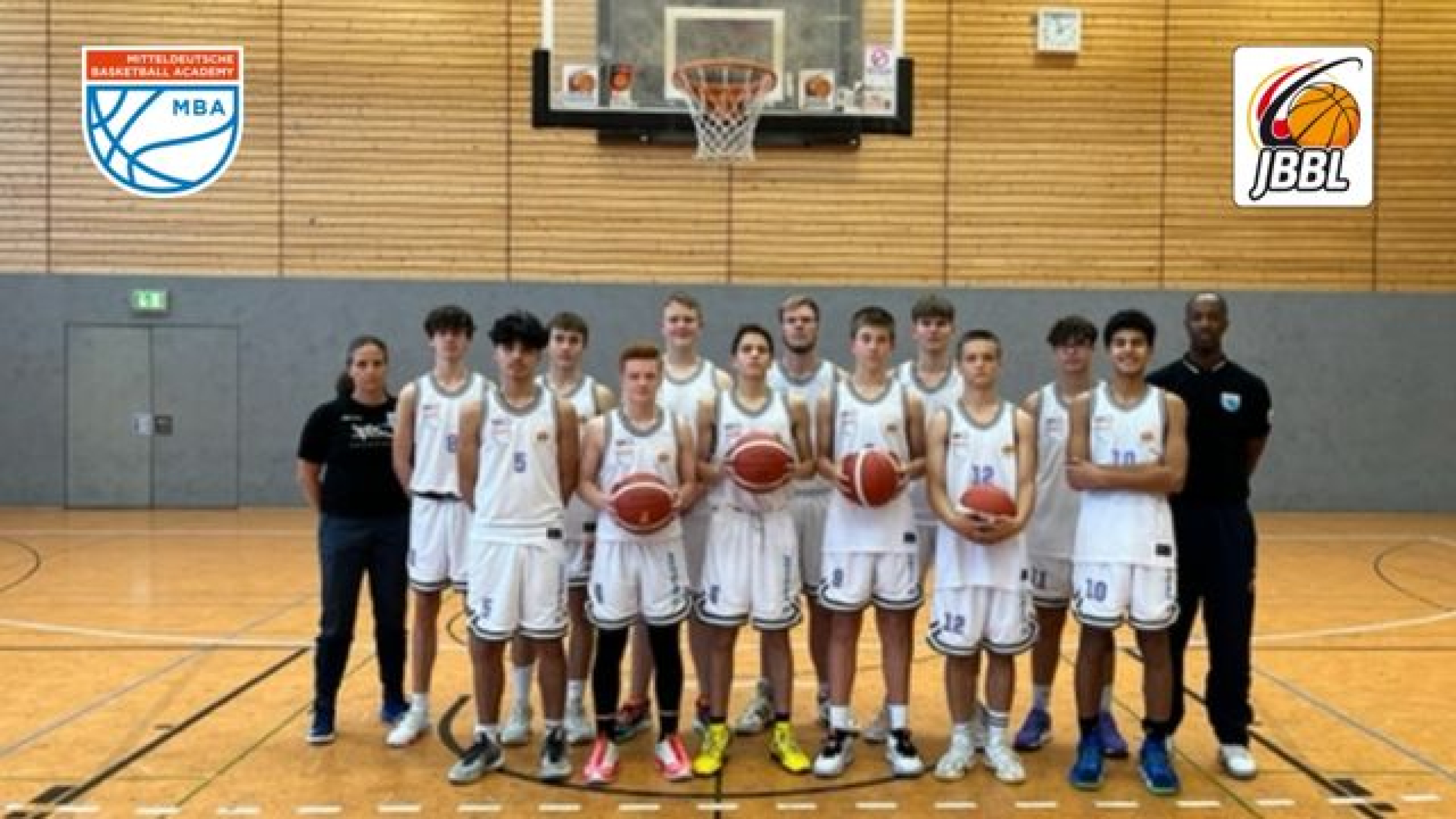 Mannschaftsfoto Mitteldeutsche Basketball Academy